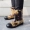 Giày đi mưa chống trượt cho nam giới mới mang giày bảo hiểm lao động cỡ lớn chống lao cộng với giày xô nhung không thấm nước màu đen ủng nam - Rainshoes