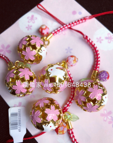 PANPAN FAMILY Ϻ DAISHUI TEMPLE LITTLE RABBIT SAKURA BELLS SOUND WITCHES ROYAL GUARDIAN CHAIN MOBILE CHAIN GIFTS OPEN