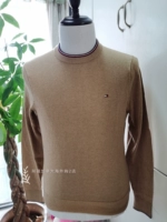 Tommy hilfiger, демисезонный модный хлопковый лонгслив с круглым воротником, (в наличии на складе)