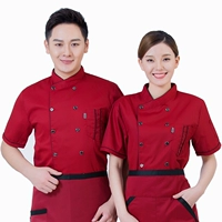 Красный фартук, короткий рукав