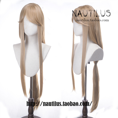 taobao agent [Wig] Tomorrow Ark meteorite cosplay golden brown monochrome 100cm wig