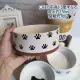 Средне -медий белые черные когти, одна миска мисок
