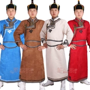 Của nam giới Mông Cổ Robe Moccasin Mông Cổ Performance Dance Trang Phục của Nam Giới Hàng Ngày Dân Tộc Quần Áo Mông Cổ Quần Áo
