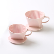 Nhật Bản nhập khẩu tay- rửa cà phê lọc cup v60 nhỏ giọt- loại gốm nhỏ giọt lọc tách cà phê máy hai lỗ