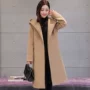 Eo áo len nữ phần dài Hàn Quốc Nizi sinh viên mùa thu và mùa đông mô hình với trùm đầu hoang dã 2017 new coat mùa đông áo dạ đẹp 2020
