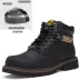 Giày bảo hiểm lao động chống va đập Martin Boots nam mũi thép giày nam giày bảo hộ lao động da thật đến mắt cá chân mùa hè da bò chống trượt 