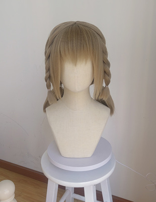 taobao agent [TAN] FF14 Final Fantasy Lara Fat Cat Coses COSPLAY wig customization