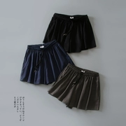 Đồng amoniac lụa hoang dã đàn hồi eo lỏng mỏng rộng chân quần short nữ Hàn Quốc phiên bản váy lớn kích thước nhà thường nóng quần