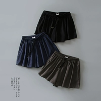 Đồng amoniac lụa hoang dã đàn hồi eo lỏng mỏng rộng chân quần short nữ Hàn Quốc phiên bản váy lớn kích thước nhà thường nóng quần thoi trang nu