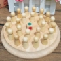 3-6 tuổi mẫu giáo trẻ em của giảng dạy aids trí tuệ bằng gỗ điện người lớn sáu màu bộ nhớ đồ chơi cờ vua cha mẹ và con trò chơi máy tính để bàn game cờ vua cho trẻ em