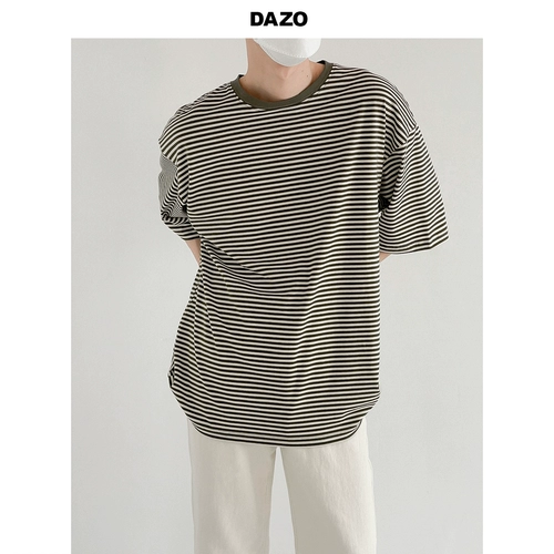 Летняя трендовая брендовая футболка, короткий рукав, оверсайз, в корейском стиле