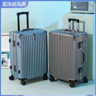 Vali hành lý 24 inch dành cho nam, vali khung nhôm, kiểu dáng mới dành cho nữ, sức chứa siêu lớn, chắc chắn và bền bỉ, có thể ngồi trên vali mật khẩu thời thượng vali skyway giá vali kéo lock&lock