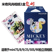 Fuji Polaroid Mickey mini7S giấy thời trang 8 9 25 90 bộ phim cổ giấy đặc biệt vận chuyển - Phụ kiện máy quay phim