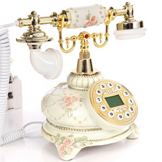 Проводной и DECT-телефон 仿古电话机欧式复古电话田园美式创意无线插卡电话家用座机电话机