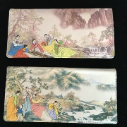 Một giá Li Baifa trang trí ví da cổ phong cách mềm mại kiểu Trung Quốc retro dài phần hai ví nữ tay