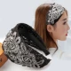 Hàn Quốc rộng vành tóc hoop tóc bao gồm tóc trắng rhinestone vải ngọt ngào Sen nữ khí chất kẹp tóc headband trang sức tóc phụ nữ - Phụ kiện tóc