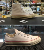 Converse 1970S Giày nam và nữ tiêu chuẩn Samsung màu trắng tinh khiết cao và thấp vải 162065C 162056C giày converse real 