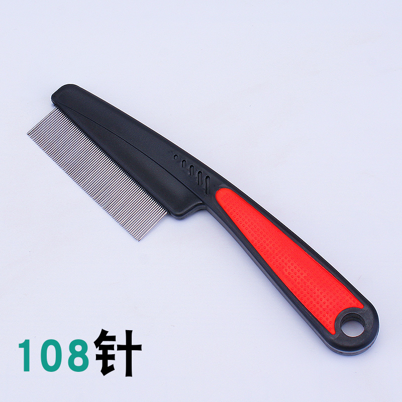 108 NeedlesPets comb poodle Dog Kitty Flea comb Eliminate fleas Dense tooth comb Lice removal comb 108 needle