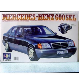 Sicilia Lee 03202 1:24 Black Mercedes -Benz 600S SEDAN Precision Plastic Assembly Model.