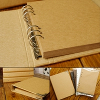 Кожаный ретро фотоальбом, DIY, отрывной лист, ручная роспись, граффити