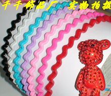 Тысячи аксессуаров фабрика конфеты маленькие волны обруч для волос лапша быстрого приготовления пластмассовый обруч головка 16 цвет высокоэластичный обруч для волос