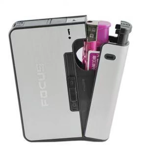 Подлинный фокус Focus Автоматическая сигаретная коробка с более легкой отделением 8 -заработанной креативной сигаретной коробки Spike