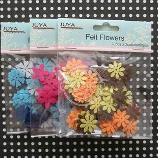 Non -woven fabric small flower non -woven diameter 2cm handmade DIY cutting paste 60 cloth art accessories of this accessories