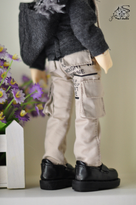 taobao agent M3 BJD baby clothing manufacturer directly sells 6 points, 4 points, 3 points, uncle exploded beige gray work pants spot spot