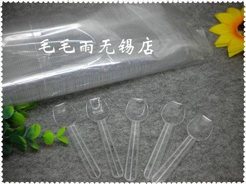 100/4 Юань одноразовая пластиковая мороженое ложка маленькая ложка Западная ложка торт ложка