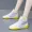 Giày lưới thể thao màu đỏ nữ cao giúp mùa hè 2019 phiên bản mới Hàn Quốc của giày lưới thoáng khí hoang dã - Giày cao gót