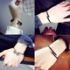 Quan Zhilong Luhan với vòng đeo tay Hàn Quốc thời trang đường phố cá tính sáng tạo vài sinh viên nail bracelet vàng hoop vòng đeo tay Vòng đeo tay Cuff