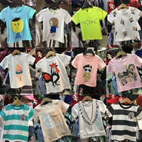 Trẻ em mặc 2018 mùa hè trẻ em mới của ngắn tay áo nam cotton nửa tay áo bé phim hoạt hình Tops Kids T-Shirt đồ bộ cho bé gái
