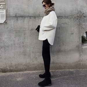 Đặc biệt hàng ngày Hàn Quốc phiên bản mới của hoang dã dày 茧 đoạn ngắn áo len nữ ngắn cao cao áo len