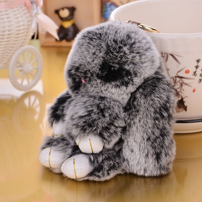 包包饰品挂链包邮新款韩版獭兔毛绒球超大兔毛球钥匙扣手机挂件女