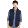 2017 mùa thu người đàn ông mới của cổ áo dây kéo cotton vest thanh niên Hàn Quốc thường xuống vest bảo vệ không tay thủy triều quần áo nam cao cấp