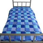 Màu xanh kẻ sọc một mảnh khăn bông Inn đơn vị nhà dưỡng lão nơi cư trú sinh viên độc thân ba mảnh chăn - Khăn trải giường