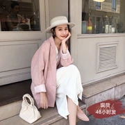 Xiaoyi tùy chỉnh áo blazer nữ MAYWOMEN 2018 mùa thu mới retro áo dài đôi ngực