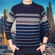 Mùa đông 2018 mới Ordos city flagship cửa hàng trang web chính thức áo len cashmere dày chính hãng áo len cổ tròn nam D6