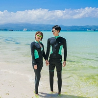 Thêm phân bón để tăng bộ đồ lặn chia đôi nam nữ và sứa dài tay quần dài quần bơi chống nắng chất béo phù hợp Set đồ đi biển cho cặp đôi
