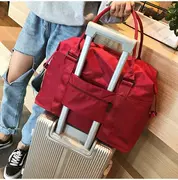 Túi du lịch khoảng cách ngắn Túi xách nữ phiên bản Hàn Quốc của túi du lịch kinh doanh đơn giản nhẹ mạng màu đỏ xu hướng túi du lịch dung lượng lớn - Túi du lịch