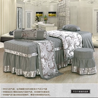 Bông hoa bông denim bedspread vẻ đẹp massage lanh dầu gội bedspread bedspread thẩm mỹ viện châu Âu - Trang bị tấm ga chun bọc giường spa