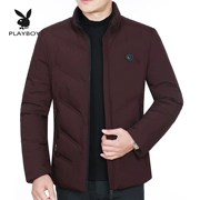 Playboy thương hiệu áo khoác mùa đông cotton trung niên xuống bông đệm cha 40 tuổi 50 dày 30 bông bauxite