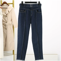 Осенние цветные джинсовые штаны, коллекция 2021, яркий броский стиль, по фигуре