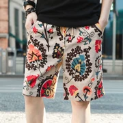 Quần nam mùa hè siêu mỏng quần màu quần ngắn mặc bảy điểm quần ngủ vải cotton phiên bản lỏng siêu nhanh - Quần tây