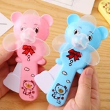 Милый портативный маленький мультяшный вентилятор для школьников, с медвежатами, начальная и средняя школа