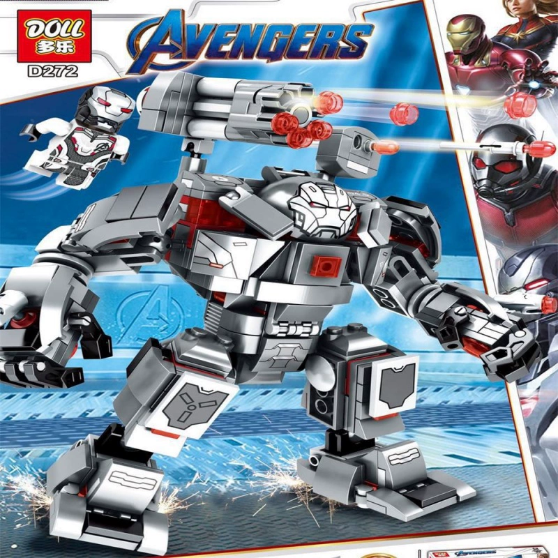 Dole D272 Avengers 4 Iron Man Anti-Hulk Mecha MK44 Câu đố của trẻ em Đồ chơi lắp ráp khối xây dựng - Khác