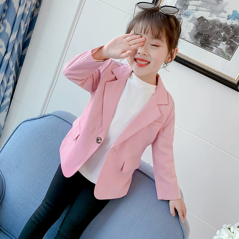 Áo khoác bé gái 1 m 1 đến 1 m 2/3/4/5 Quần áo xuân hè Quần áo trẻ em thời trang phong cách nước ngoài có thể - Khác