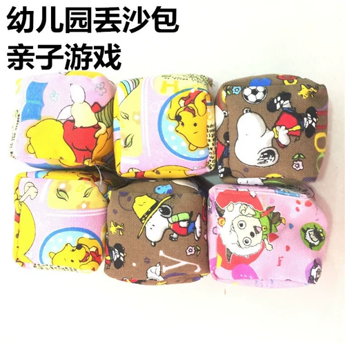 Дорожная детская игрушка, ткань, детский большой мультяшный мешок с песком для детского сада, ностальгия