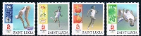 B0437 St. Luxia 2008 Пекинские Олимпийские игры 4 Новые иностранные марки