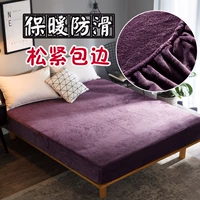 mô hình mùa đông trang bị pháp luật mùa đông nhung Levin nhung bedspread dày giường ấm nhung san hô một mảnh bộ bảo vệ tay áo trượt - Trang bị Covers Ga phủ giường Everon